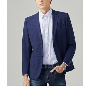 外套0233 杉家2024秋冬男士 西装 简约商务休闲青年修身 西服时尚