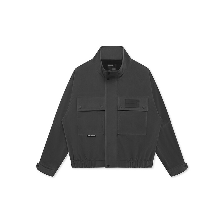 G家秋季男士立领夹克时尚仿灯芯绒字母刺绣工装短款外套1022G/H13