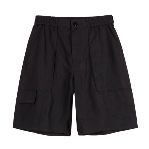 夏季男士短裤时尚拼接大口袋