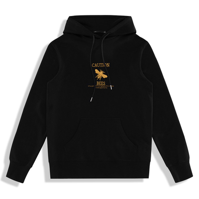 春秋季男士时尚小蜜蜂刺绣卫衣