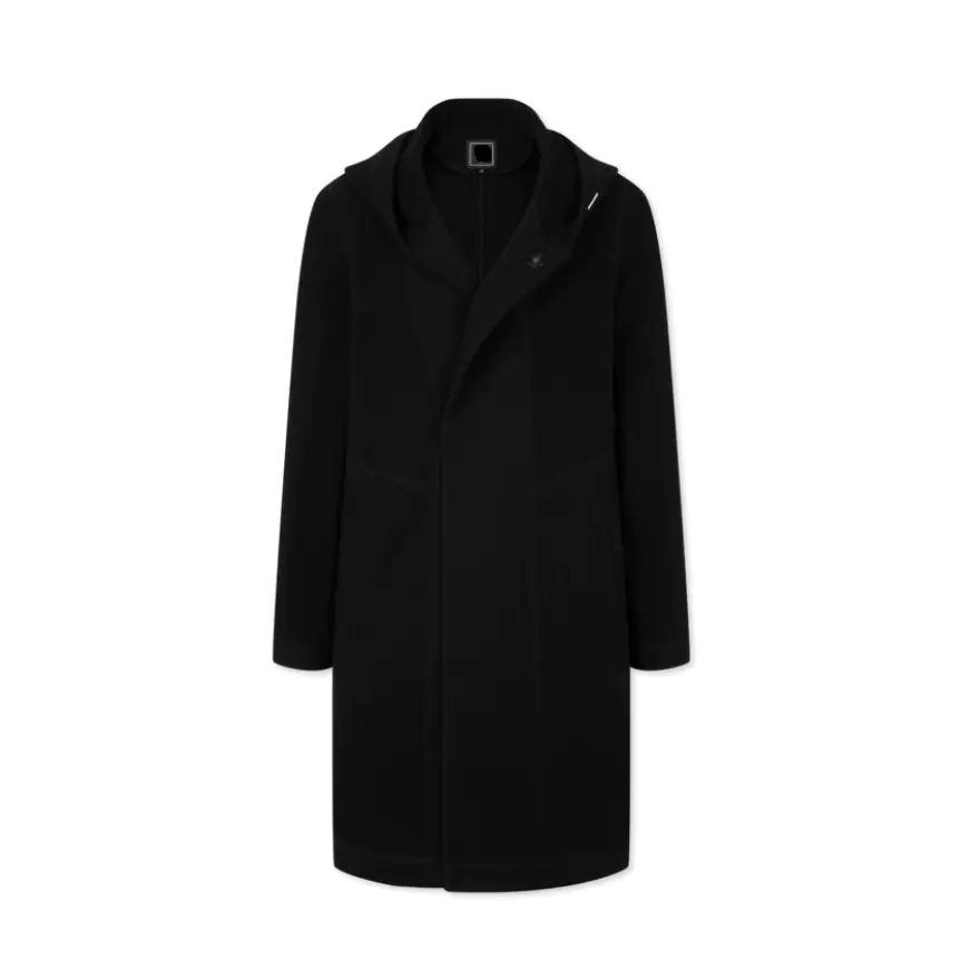 G家秋冬款休闲商务大衣简约百搭中长款连帽毛呢外套上衣6562G/