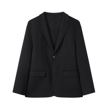 （鸟）秋冬男士双面呢子西服绵羊毛黑色西装保暖休闲外套C4221/K9,男装,休闲西服,淘宝优惠券,粉丝福利购,淘宝优惠卷