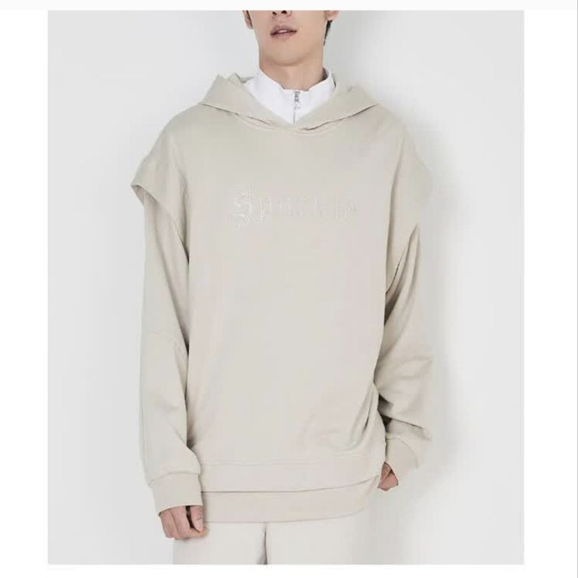 春季男士卫衣时尚铆钉字母立体