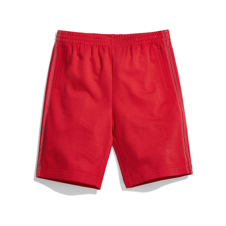 男士五分裤侧边时尚明线线条