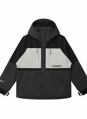 (鸟)冬男士拼色户外防风保暖夹克可拆仿羊羔毛内里冲锋衣B4415/i2