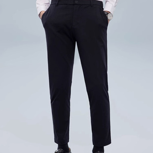 商务休闲裤 修身 弹力抗皱直筒长裤 职业裤 男士 正装 D15 白家