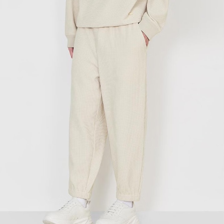 商场款秋季男士经典系列肌理感宽松休闲束脚裤百搭63210/R2