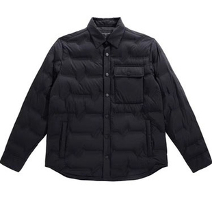 （鸟）秋冬男士工装衬衫夹克式羽绒服轻薄翻领保暖外套C4256/G2-3