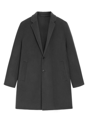 （鸟）秋冬男士双面毛呢大衣时尚通勤保暖羊毛单排扣外套B4205/K9