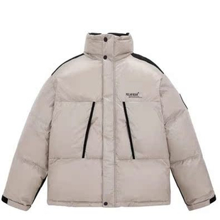 (鸟)冬季男士御寒宽松休闲户外羽绒服立领冲锋衣厚外套C4126/K2