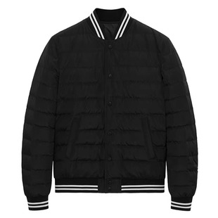 鸟家冬季男士简约棒球领羽绒服时尚休闲轻薄保暖短款夹克外套 GX6