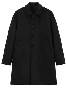 (鸟)秋冬男士中长款毛呢大衣绵羊毛双面呢保暖休闲外套潮C4521/K5