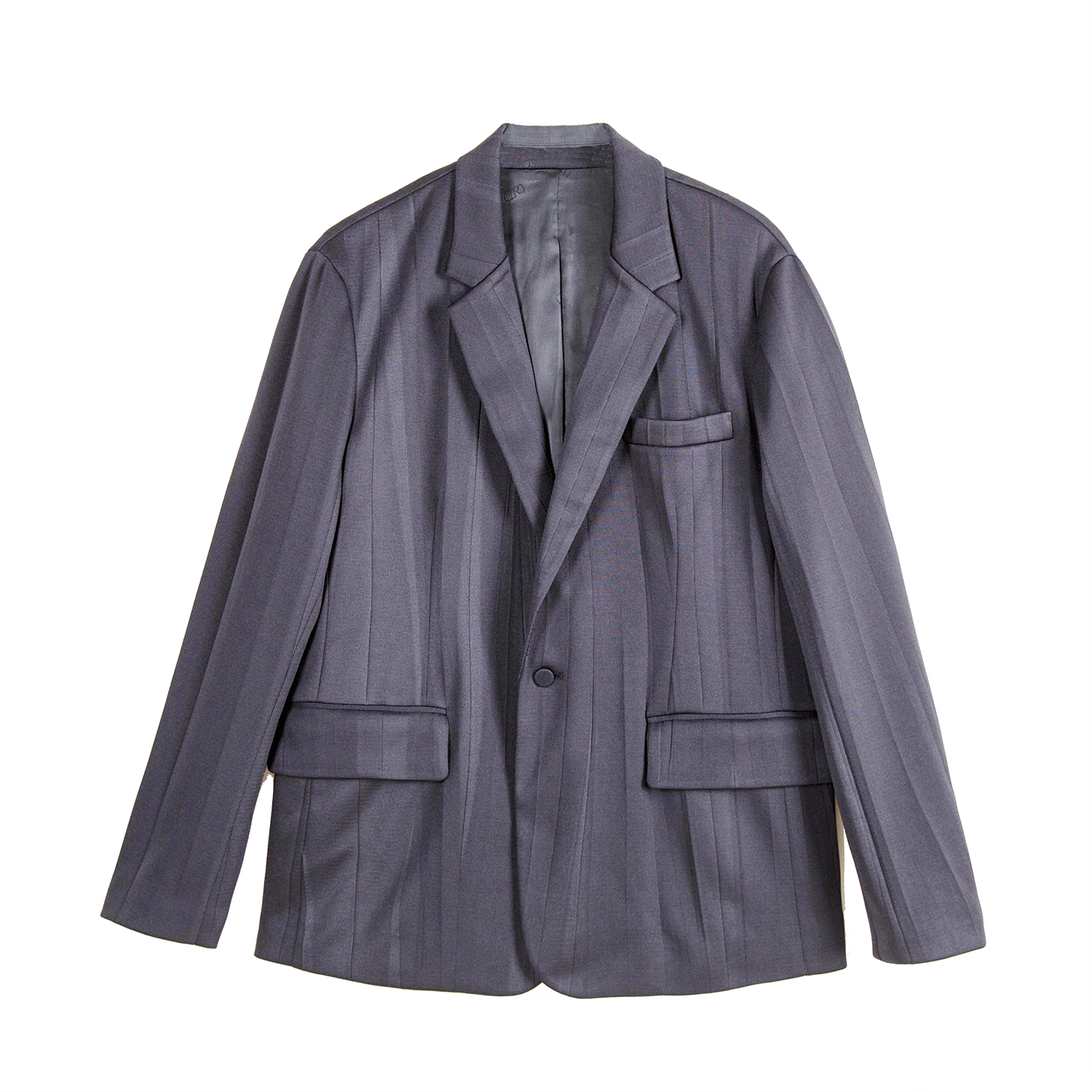 商场款秋季男士西服时尚百搭细条纹合体西装外套潮12290/H1