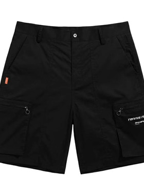 2024夏季男士黑色时尚短裤五分裤宽松直筒休闲薄工装裤P2720/B2