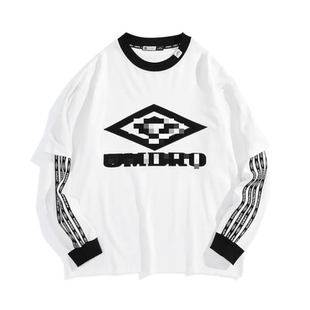 男士 联名系列长袖 T恤时尚 C4B24 春秋季 假两件撞色体恤衫 鸟