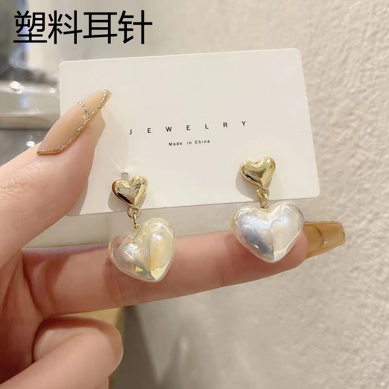 Ca日韩合金女无塑料针耳钉防过敏