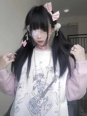 薄款宽松纯棉二次元可爱