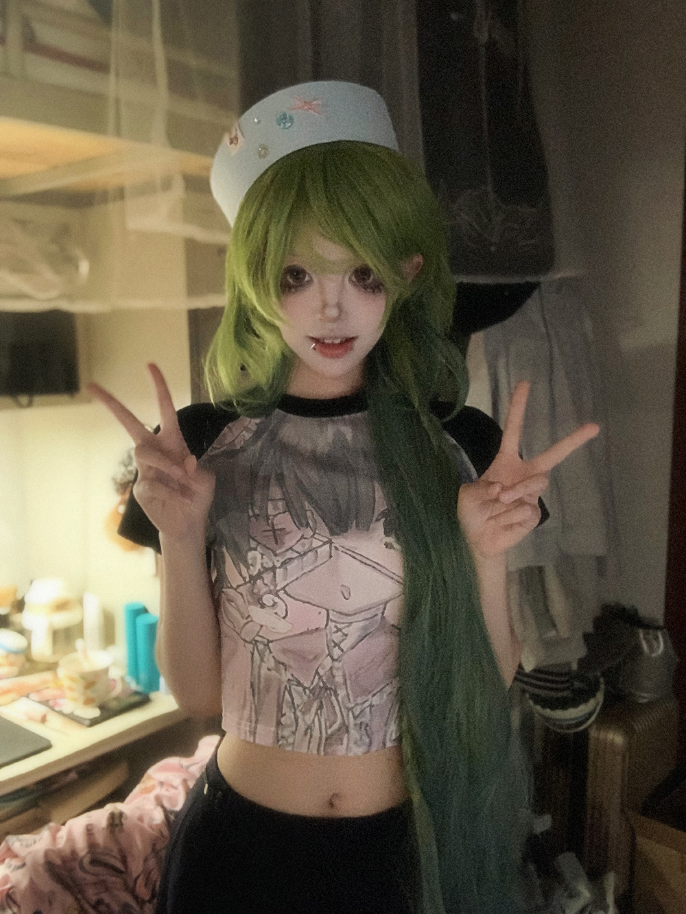 短袖亚文化薄款y2k纯棉女