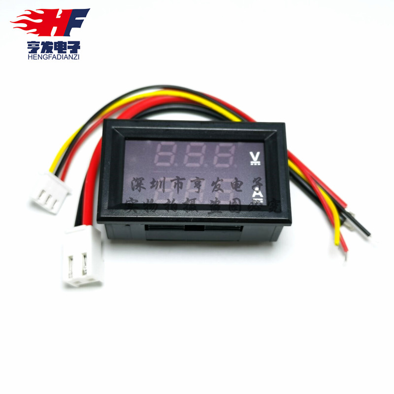 DC0-100V1A 10A 50A 100A LED DC 듀얼 디스플레이 디지털 전류 및 전압 측정기 디지털 측정기