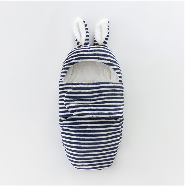 婴儿睡袋抱被两用秋冬季加厚防踢新生儿包被襁褓宝宝冬天外出抱毯