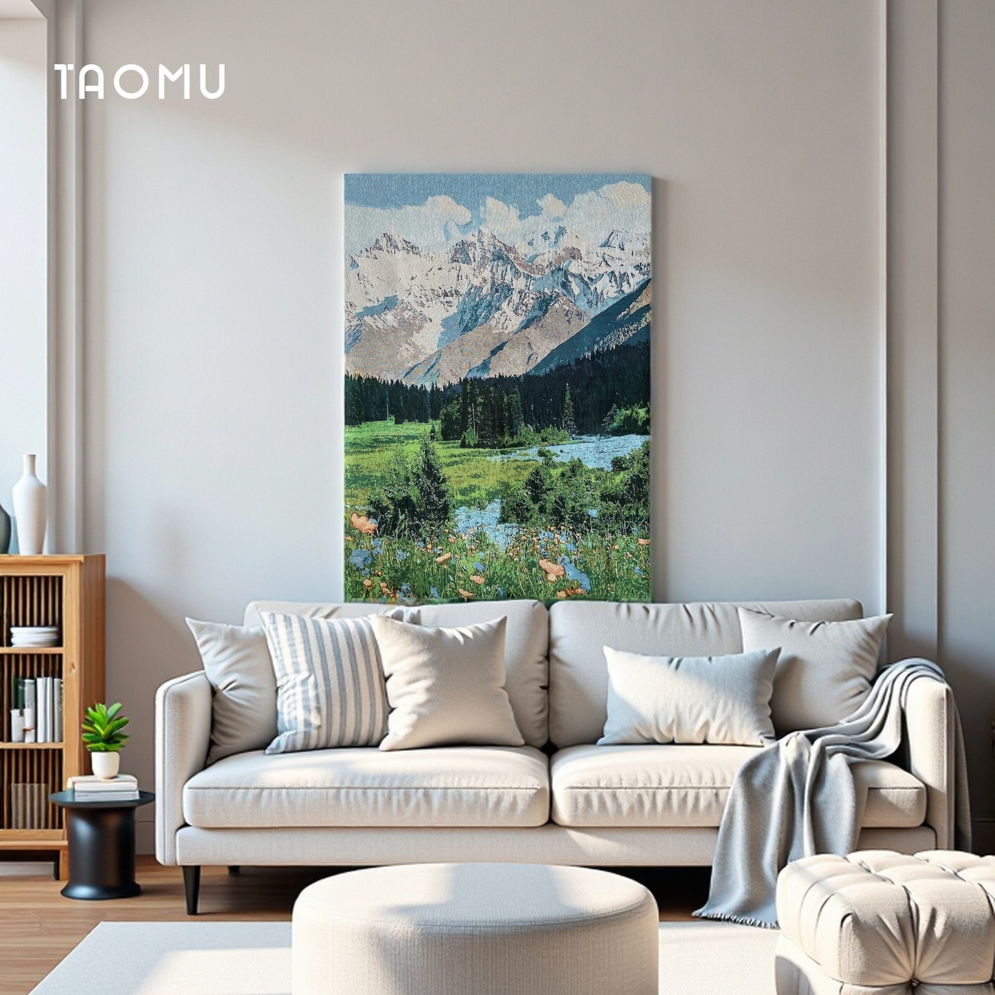 TaoMu 夏塔 手工diy挂毯画治愈系风景客厅沙发背景墙装饰画落地画,家居饰品,现代装饰画,淘宝优惠券,粉丝福利购,淘宝优惠卷