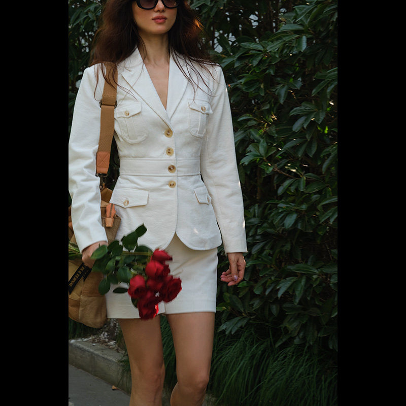 LISA YU春款灯芯条西装猎装上衣工装裤直筒中裤英伦复古职业套装,女装/女士精品,时尚套装,淘宝优惠券,粉丝福利购,淘宝优惠卷