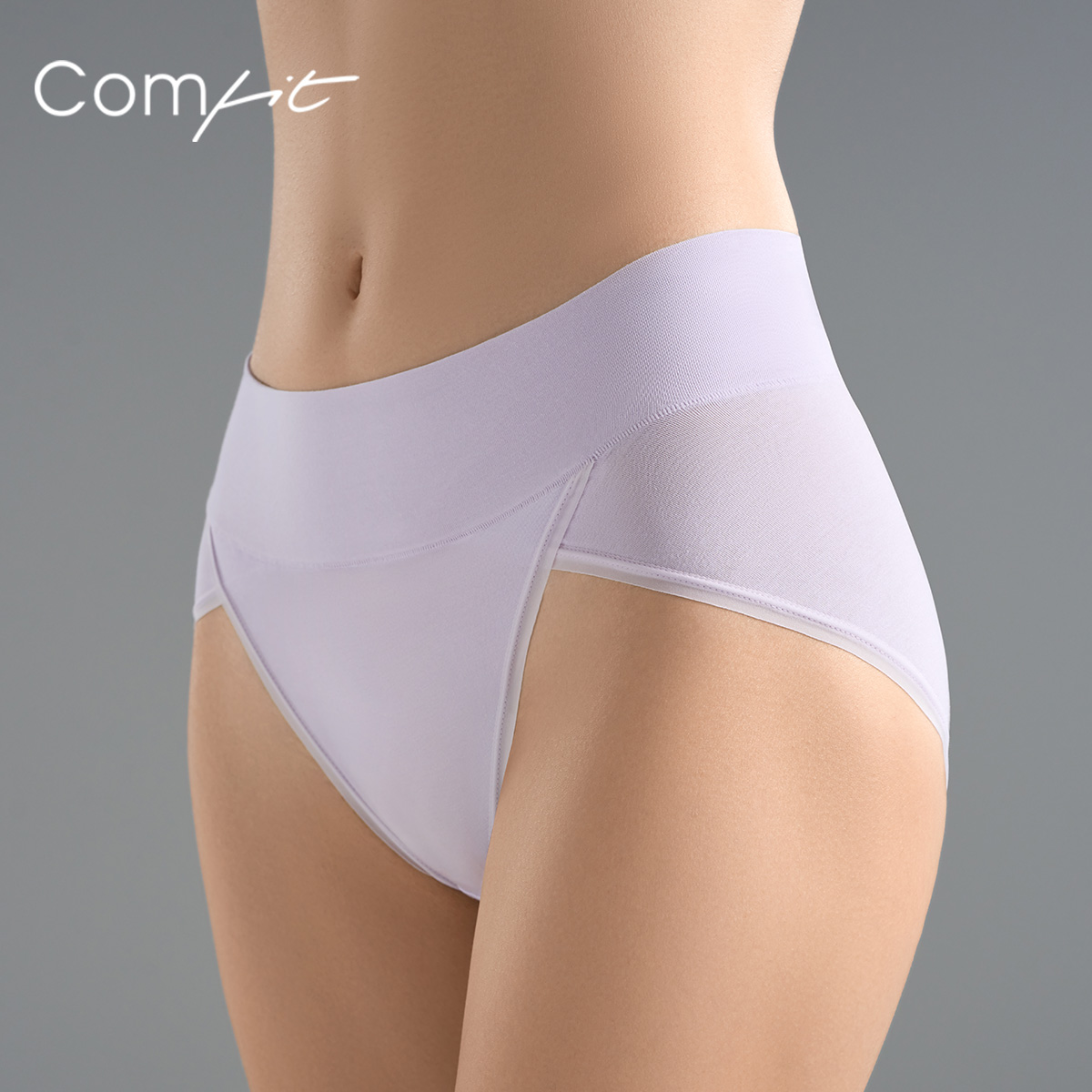 Comfit中腰棉质内裤女透气夏季收腹包臀大码三角内裤CP00066