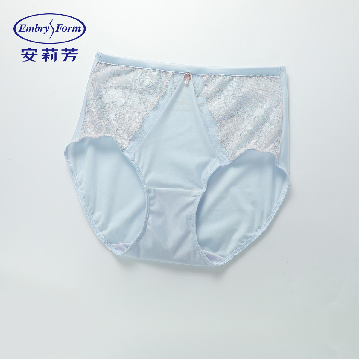 安莉芳专柜新品蕾丝通透性格高腰三角裤女士薄款舒适内裤E300989