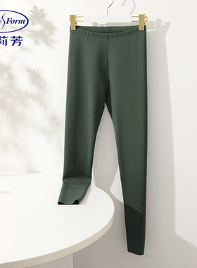 安莉芳22年专柜新品本命年红色暖裤女秋冬无痕修身打底裤EL00487