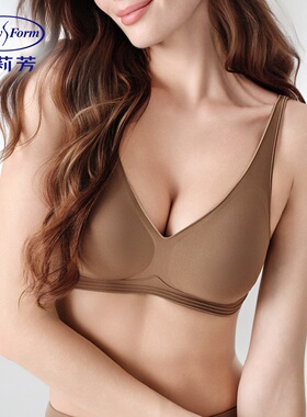 安莉芳高级感胸罩深V无痕内衣女士小胸不空杯胸大显小无钢圈文胸