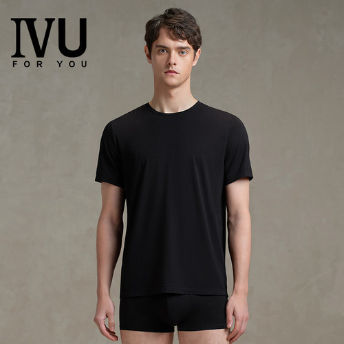 IVU男士莫代尔圆领短袖睡衣夏季
