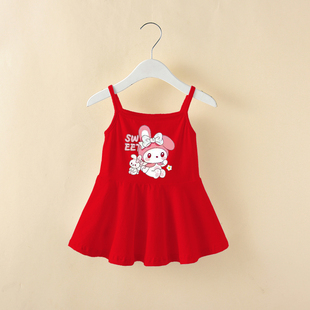 3岁2婴儿吊带裙小女孩连衣裙纯棉公主裙 女宝宝裙子夏装 2025新款