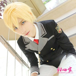 甜心家金色琴弦 加地葵短发反翘现货金浅色cosplay假发