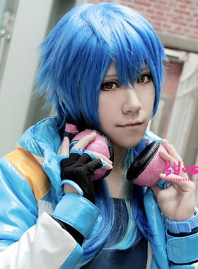 {甜心家}DRAMAticalMurder/DMMd 濑良垣苍叶 蓝色渐变cosplay假发