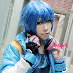 {甜心家}DRAMAticalMurder/DMMd 濑良垣苍叶 蓝色渐变cosplay假发