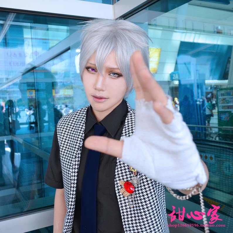 甜心家歌之王子殿下假发黑崎兰丸假毛短发反翘cosplay假发现货