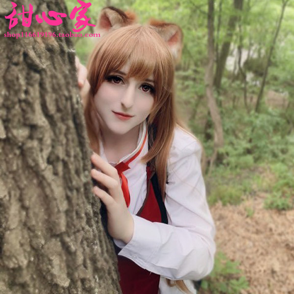 盾之勇者成名录女主拉芙塔莉雅棕色送虎夹耳朵一对cosplay假发
