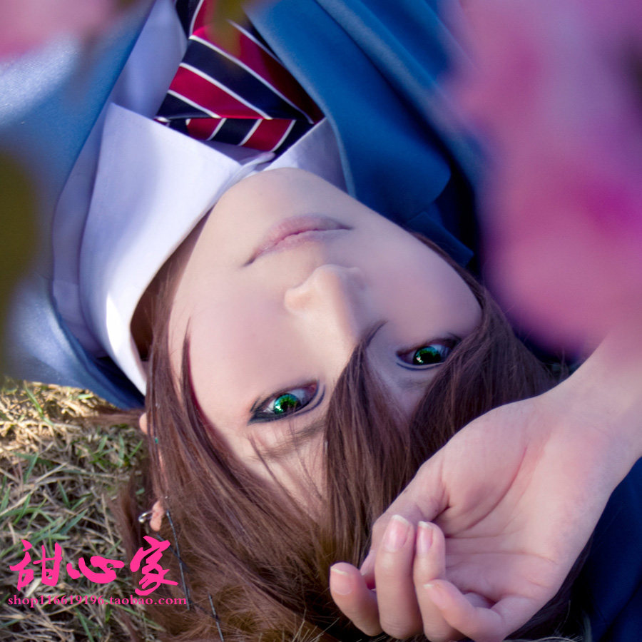 {甜心家}绝园的暴风雨 泷川吉野 棕红色现货包邮cosplay假发