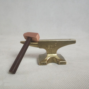 新款BUCK KNIVES 小铁砧 铜砧子 羊角砧 酷玩摆件镇纸铁匠纪念品