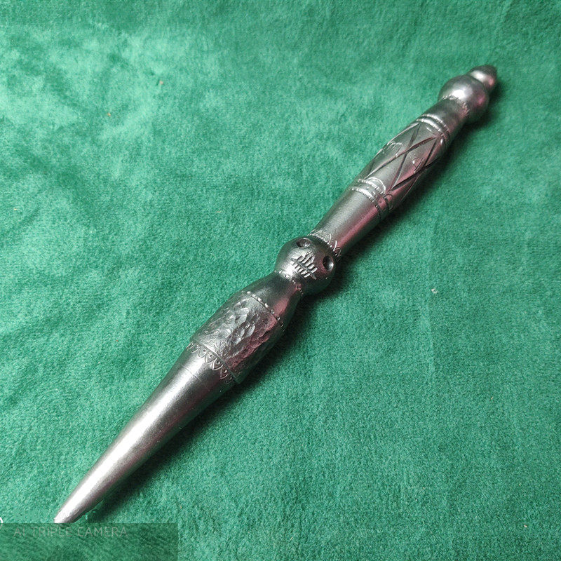 尼泊尔手工法器仿天铁独股金刚降魔杵纯铁抛光普巴金刚橛多吉藏传