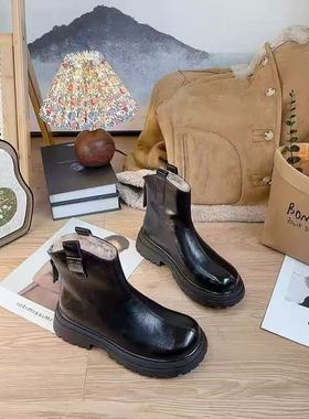 英伦风加厚V口显瘦马丁靴26300