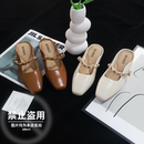 舒适复古玛丽珍半拖女鞋 夏款 书婷专享 26072 单鞋