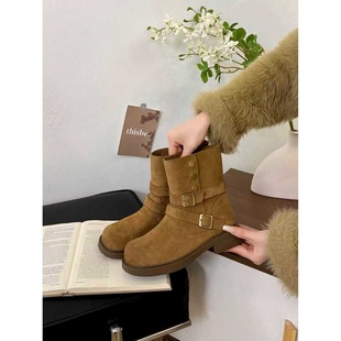 两穿小裸靴短靴复古西部马丁靴26202 韩版 恩佳专享