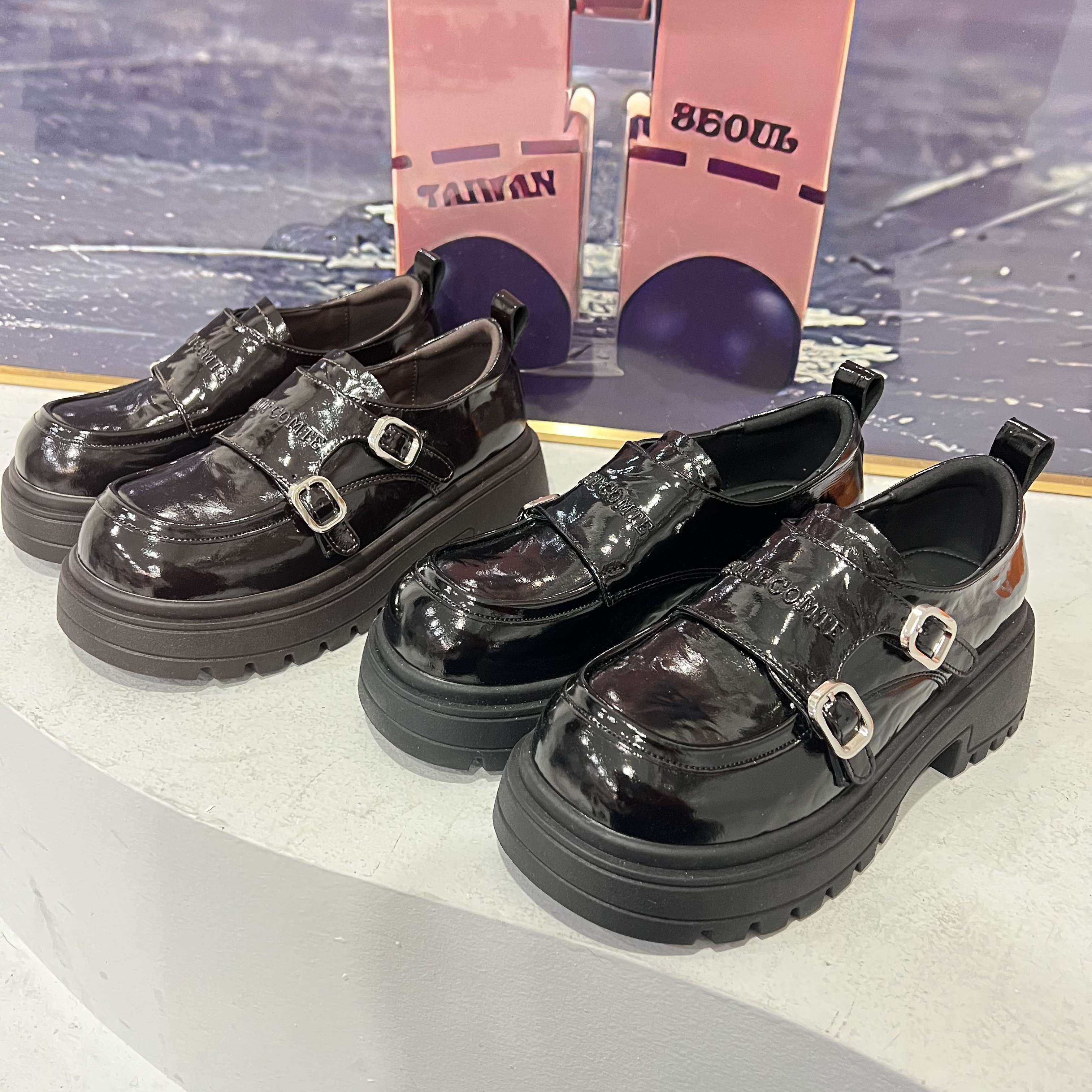 【陈书婷专享】乐福鞋秋冬厚底纯色魔术扣女鞋27001,女鞋,乐福鞋（豆豆鞋）,淘宝优惠券,粉丝福利购,淘宝优惠卷