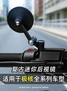适用极核AE2/AE4 4i/AE6/AE8 8S/EZ4ipro后视镜复古小圆镜反光镜