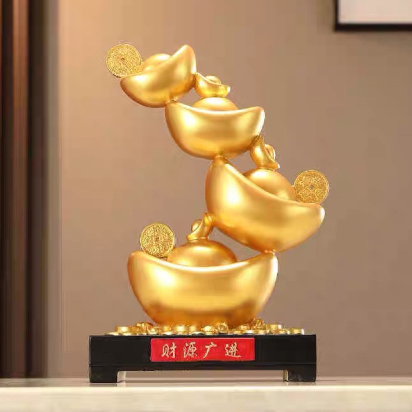 客厅玄关酒柜装饰品办公室老板领导招财进宝大气高档金元宝大摆件,家居饰品,装饰摆件,淘宝优惠券,粉丝福利购,淘宝优惠卷