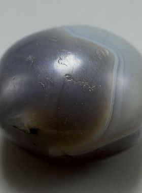 千年蓝沁缠丝老玛瑙珠糖球唐宋桶式古珠老珠勒子吊坠单珠包老放漏