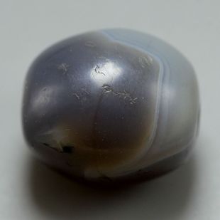 千年蓝沁缠丝老玛瑙珠糖球唐宋桶式古珠老珠勒子吊坠单珠包老放漏