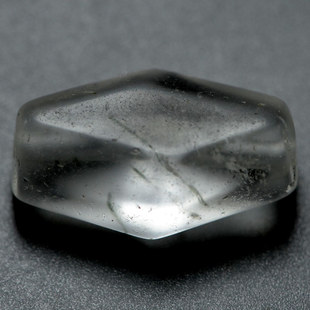 老水晶珠千年古珠菱形多棱老珠子糖化包浆细糯温润开门包老包邮