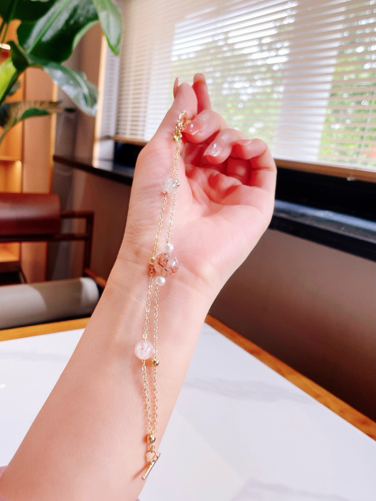原创设计款天然水晶手串项链女款轻奢小众高级感多宝手链